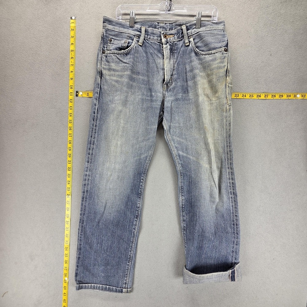 Edwin Jeans Mens Blue Selvedge 505ZXX Whiskers Japanese Denim Fits 33x28